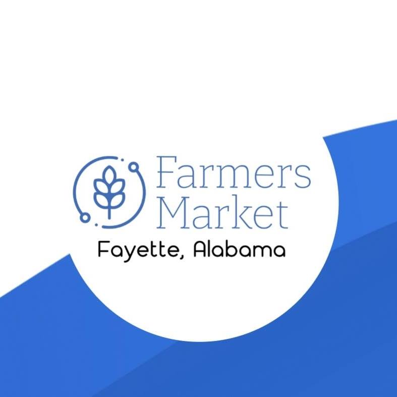 Fayette Farmers Market Alabama original logo blue